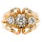 French Diamond and Gold Tank Ring 1