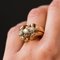 French Diamond and Gold Tank Ring 4
