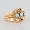 French Diamond and Gold Tank Ring 11