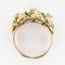 Green Enamel Diamond and Gold Ring, 1980s 15