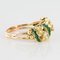 Ring aus Grüner Emaille mit Gold und Diamanten, 1980er 11