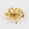 French 18 Karat Yellow Gold Knot Brooch, 1950s, Image 13