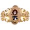 French 19th Century 3 Enamelled 18 Karat Rose Gold Ring 1