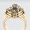 Diamond and 18 Karat Yellow Gold Clover Ring, 1940s 9