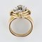 Diamond and 18 Karat Yellow Gold Clover Ring, 1940s 15