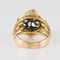 Diamond and 18 Karat Yellow Gold Clover Ring, 1940s 14