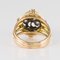 Diamond and 18 Karat Yellow Gold Clover Ring, 1940s, Image 14