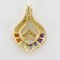 Precious Stones and 18 Karat Yellow Gold Pendant, 1940s, Image 10