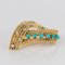 Antique Diamond and Turquoise Brooch 5