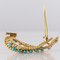 Antique Diamond and Turquoise Brooch 12