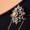 Antique Diamond and Silver Rose Gold Brooch 10