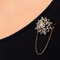 Antique Diamond and Silver Rose Gold Brooch 6