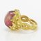 Bague Cabochon en Tourmaline et Or 16 Carats 3