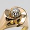French 0.13 Carat Diamond and 18 Karat Yellow Gold Ring, 1950s 7