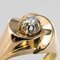 French 0.13 Carat Diamond and 18 Karat Yellow Gold Ring, 1950s, Imagen 7