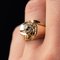 French 0.13 Carat Diamond and 18 Karat Yellow Gold Ring, 1950s 11