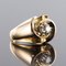 French 0.13 Carat Diamond and 18 Karat Yellow Gold Ring, 1950s 4