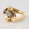 French 0.13 Carat Diamond and 18 Karat Yellow Gold Ring, 1950s, Imagen 6