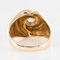 French 0.13 Carat Diamond and 18 Karat Yellow Gold Ring, 1950s, Image 12