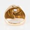 French 0.13 Carat Diamond and 18 Karat Yellow Gold Ring, 1950s, Immagine 12