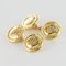 14 Karat Yellow Gold Round Shape Cufflinks, 1960s, Set of 2, Immagine 3