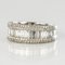 1.28 Carat Baguette Diamond and 18 Karat White Gold Band Ring, Image 3
