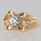 French 0.83 Carat Diamond Rose Gold Ring, 1960s, Image 5