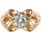 French 0.83 Carat Diamond Rose Gold Ring, 1960s 1