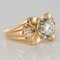 French 0.83 Carat Diamond Rose Gold Ring, 1960s 8