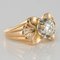 French 0.83 Carat Diamond Rose Gold Ring, 1960s, Image 8