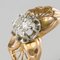 French 0.83 Carat Diamond Rose Gold Ring, 1960s 3