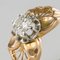 French 0.83 Carat Diamond Rose Gold Ring, 1960s, Image 3