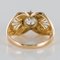 French 0.83 Carat Diamond Rose Gold Ring, 1960s 13