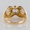 French 0.83 Carat Diamond Rose Gold Ring, 1960s, Image 13