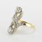 French Platinum and Gold Diamond Ring, 1900s, Image 16