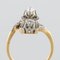 French Platinum and Gold Diamond Ring, 1900s 5