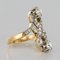 French Platinum and Gold Diamond Ring, 1900s, Image 7