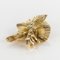 French Diamond and 18 Karat Yellow Gold Retro Brooch, 1950s, Image 6