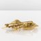 French Diamond and 18 Karat Yellow Gold Retro Brooch, 1950s 14