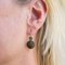 Lava Stone Gold Drop Earrings, Set of 2, Image 3