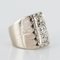 0.90 Carat Diamonds and 18 Karat White Gold Signet Ring, 1930s 12
