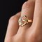 French 19th Century Rose-Cut Diamonds and 18 Karat Yellow Gold Snake Ring, Image 6