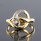 French 19th Century Rose-Cut Diamonds and 18 Karat Yellow Gold Snake Ring 3