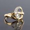 French 19th Century Rose-Cut Diamonds and 18 Karat Yellow Gold Snake Ring 4