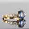 Blue Sapphire and Diamond Ring 10