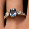 Blue Sapphire and Diamond Ring 3
