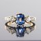 Blue Sapphire and Diamond Ring 6