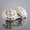 French 18th Century Sterling Silver Cufflinks, Set of 2, Image 4