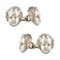 French 19th Century Sterling Silver Cherub Cufflinks, Set of 2 1