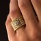 Large Diamond and Gold Filigree Band Ring, Image 4